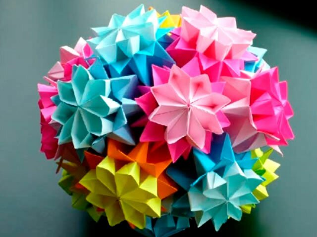 Искусство оригами: шар